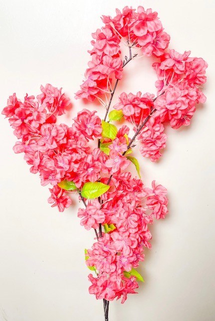 Picture of Artificial Cherry Blossom Stem 120cm Cerise
